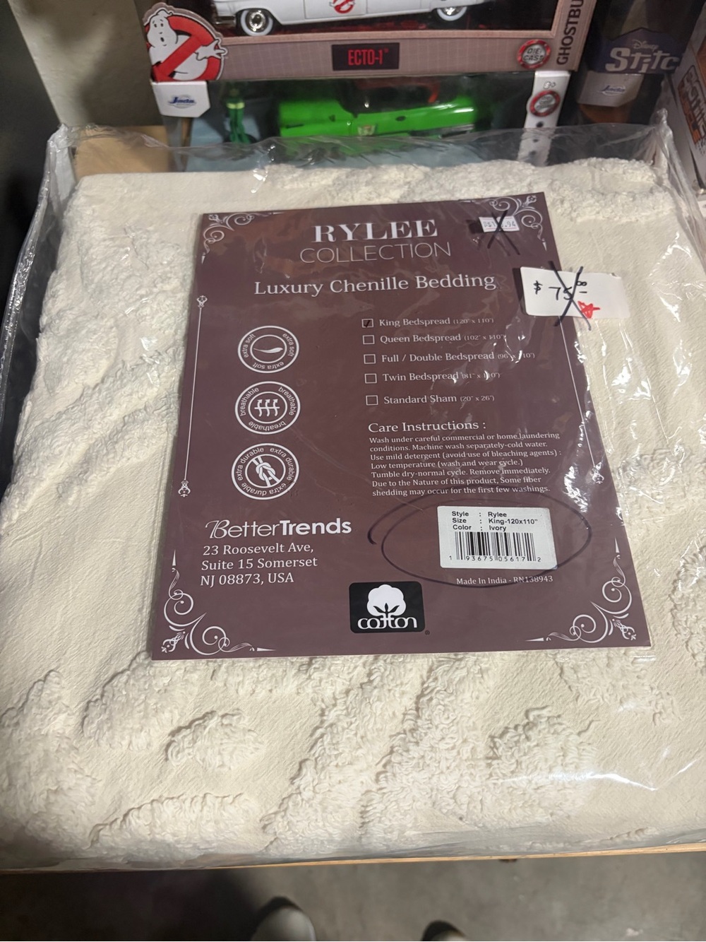 Luxury Chenille Comforter - Cream
